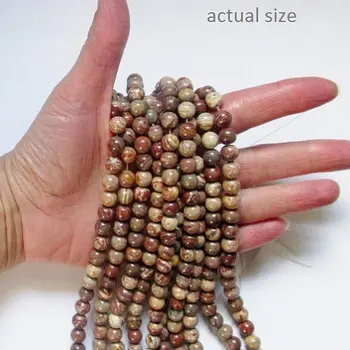 

Natural Colorful Jasper Beads - Round 8 mm Gemstone Beads - Full Strand 16", 50 beads, A-Quality