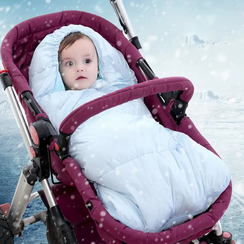 

Baby sleeping Bag winter Envelope for newborns sleep thermal sack Cotton kids sleep sack in the carriage wheelchairs Dropship