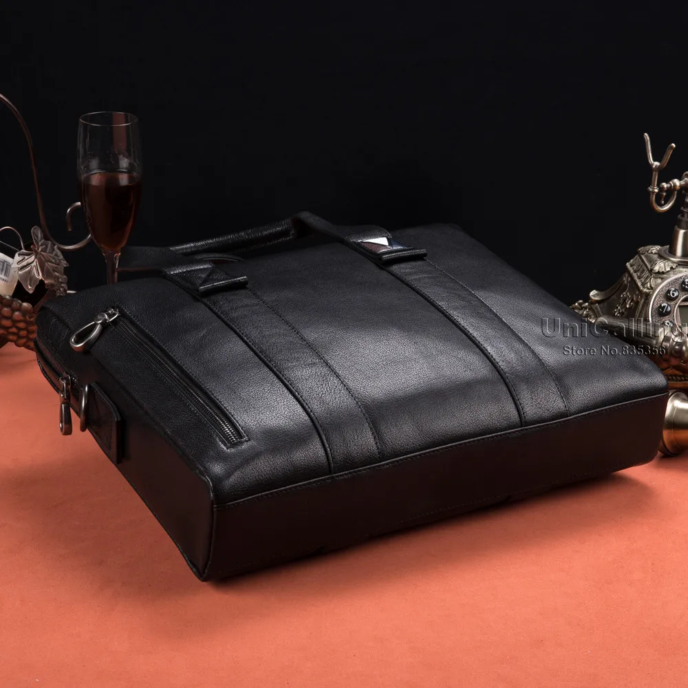 Мужская кожаная сумка UniCalling, стильный мужской кожаный портфель, высококачественный кожаный мужской деловой портфель, качественная кожаная сумка