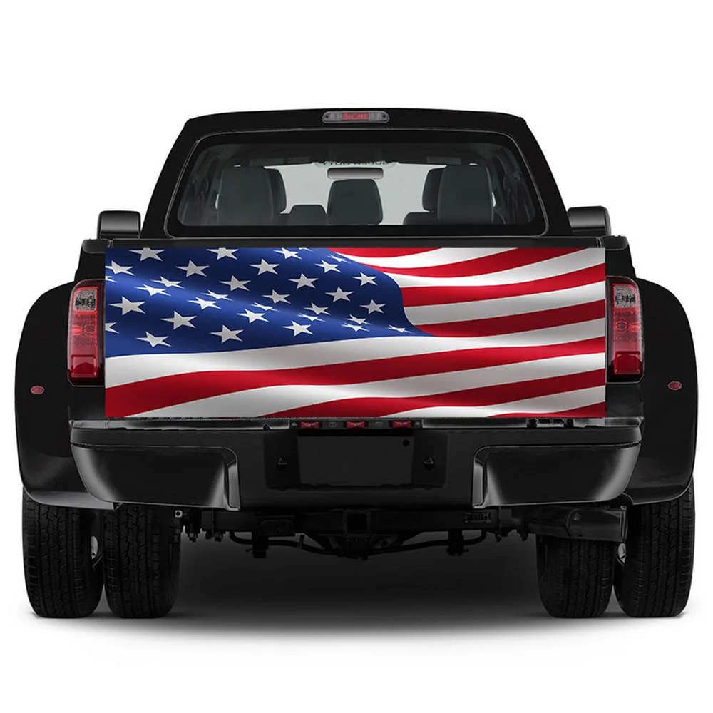 Car Stickers American Flag 167CM X 58CM Waterproof for Truck SUV Tailgate Wrap Decal Sticker Vehicle Auto Exterior sticker Car Stickers American Flag 167CM X 58CM Waterproof for Truck SUV Tailgate Wrap Decal Sticker Vehicle Auto Exterior sticker