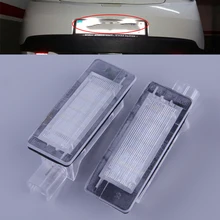 Beler 1 paia Bianco 18LED Licenza Numero di Targa Della Lampada Della Luce 8200013577 misura per Renault Espace MK4 Scenic Laguna
