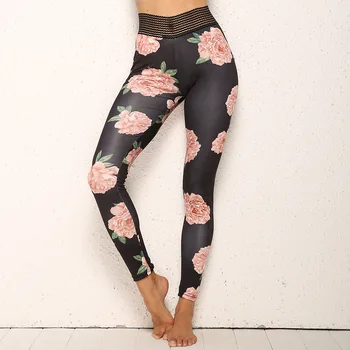 High Waist Print Leggings Fashion Floral Fitness Leggings Mujer Sexy Push Up Sweatpants Leggins Women 3