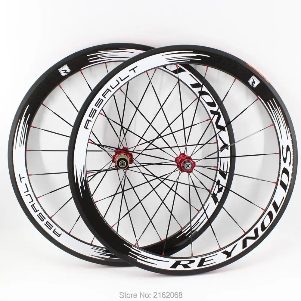 Newest white 700C 50mm clincher rims Road bike 3K UD 12K full carbon bicycle wheelsets aero spokes 20.5 23 25mm width Free ship