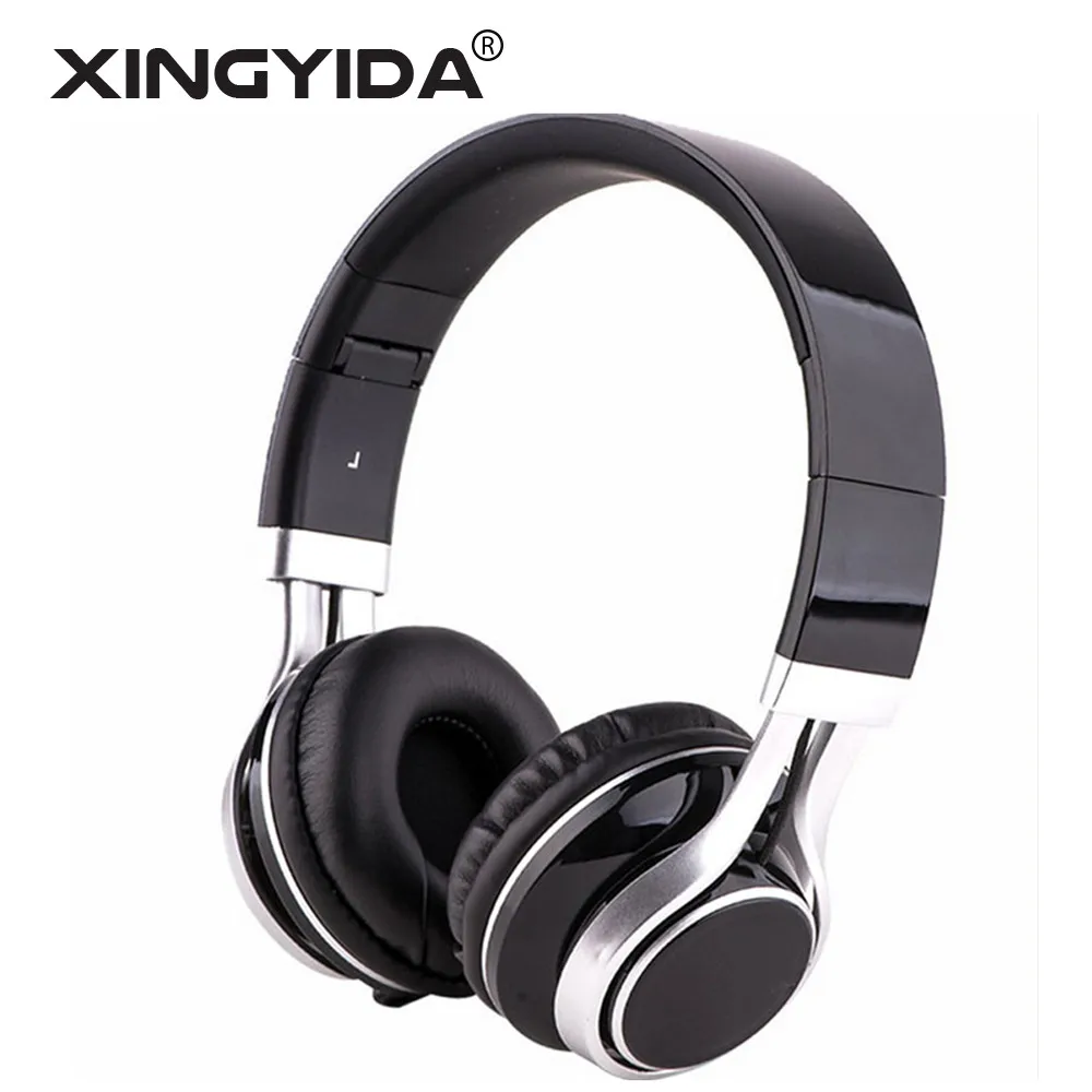 

XINGYIDA 3.5mm Wired Earphone Foldable Headset Stereo Gowing Headphones with Microphone for iPhone Samsung Cellphone PC