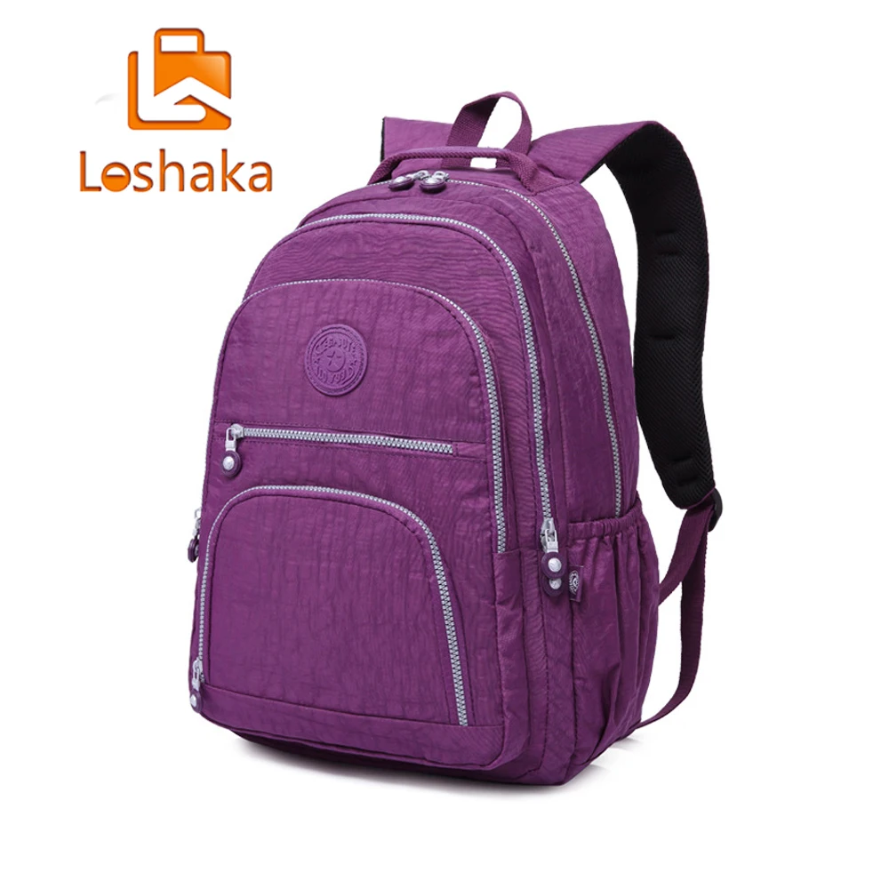 

LOSHAKA Backpacks Women School Backpack for Teenage Girls Female Mochila Feminina Laptop Bagpack Travel Bags Casual Sac A Dos