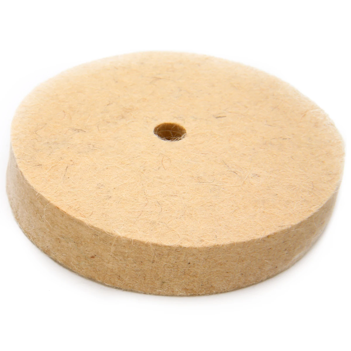 4 Inch 100x20mm Beige Wool Felt Polishing Buffing Wheel Polisher Disc Pad Rotary Tool Used With Polishing Wax Grinding Paste