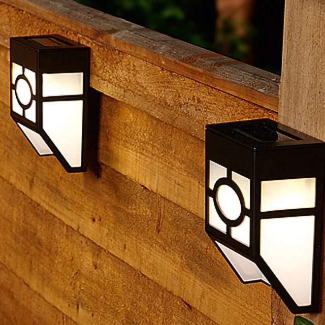 Hot Waterproof Solar Wall Lamps Abs Led Path Light Hot Waterproof Solar Wall Lamps Abs Led Path Light Outdoor Garden Lightings Yard