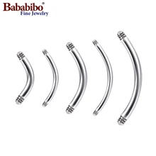 10 шт./лот 6~ 16 мм титановый банан изогнутый стержень штанги 14 г 16 г Аксессуары для пирсинга украшения тела части