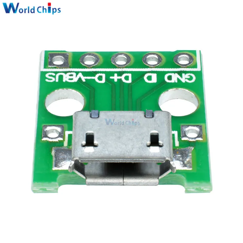 5шт./лот Штекерный разъем diymore/мини микро USB адаптер DIP 5 контактный гнездовой тип B