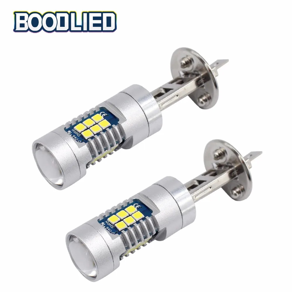 

2pcs H1 LED Fog Lamp Bulbs 8W 3030 SMD 21 LED White Light Lamps For Auto Light Car Fog Light High Power Car Parking Light DC 12V