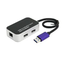 20 шт 5 Гбит/с USB 3,0 USB3.0 двойной 2 портовый концентратор с питанием и SD/TF кард-ридером и 1000 м гигабитный LAN Ethernet адаптер