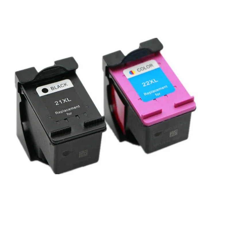 

1 pcs black 1 pcs color Ink Cartridge for HP 21 XL 22XL Deskjet 3915 3920 D1530 D1320 D1311 D1455 F2100 F2280 F4100 F4180