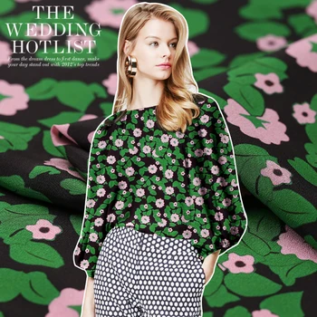 

Digital printing clothing crepe de chine silk fabric soft silk fabric for dress crepe fabric natural silk fabric silk cloth