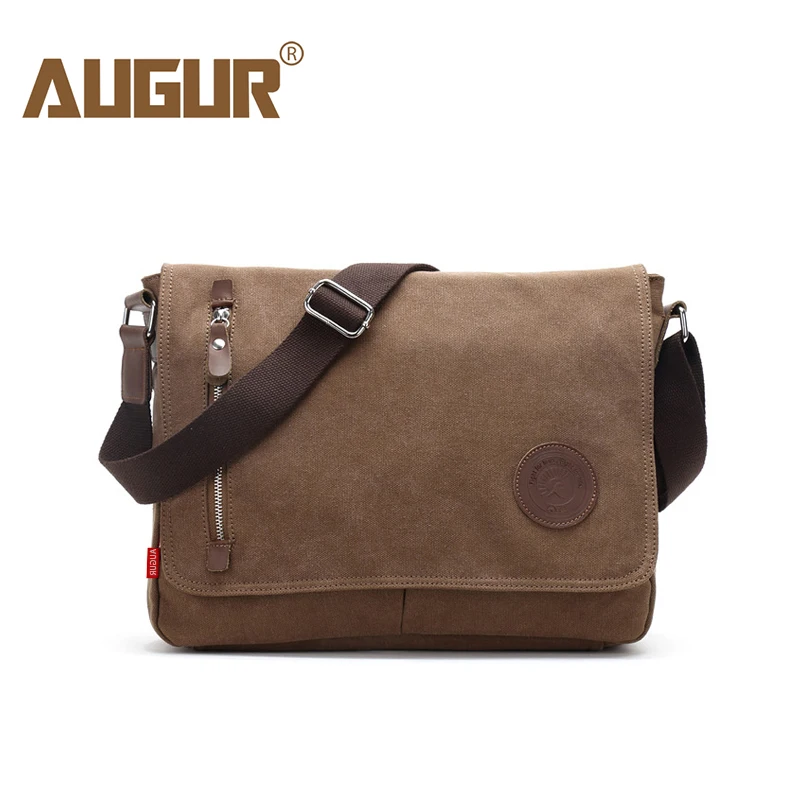 

AUGUR Fashion Brand Men's Messenger Bag Vintage High Quality Canvas Male Business Shoulder Crossbody bag Printing Travel Handbag