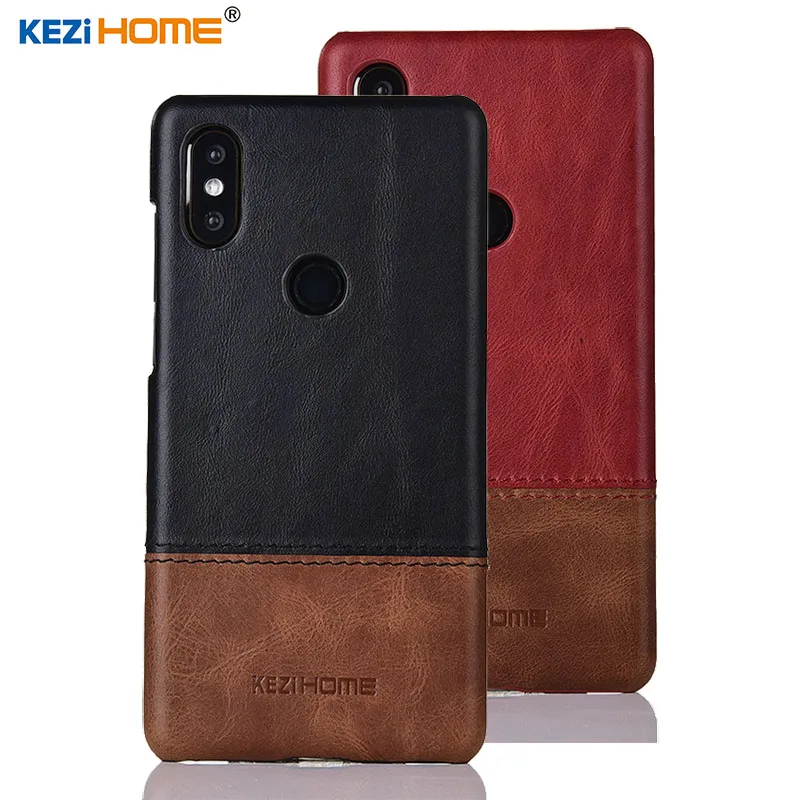 

Case for Xiaomi Mi MIX 2S KEZiHOME Luxury Hit Color Genuine Leather Hard Back Cover For Xiaomi Mix 2S 5.99'' Phone cases