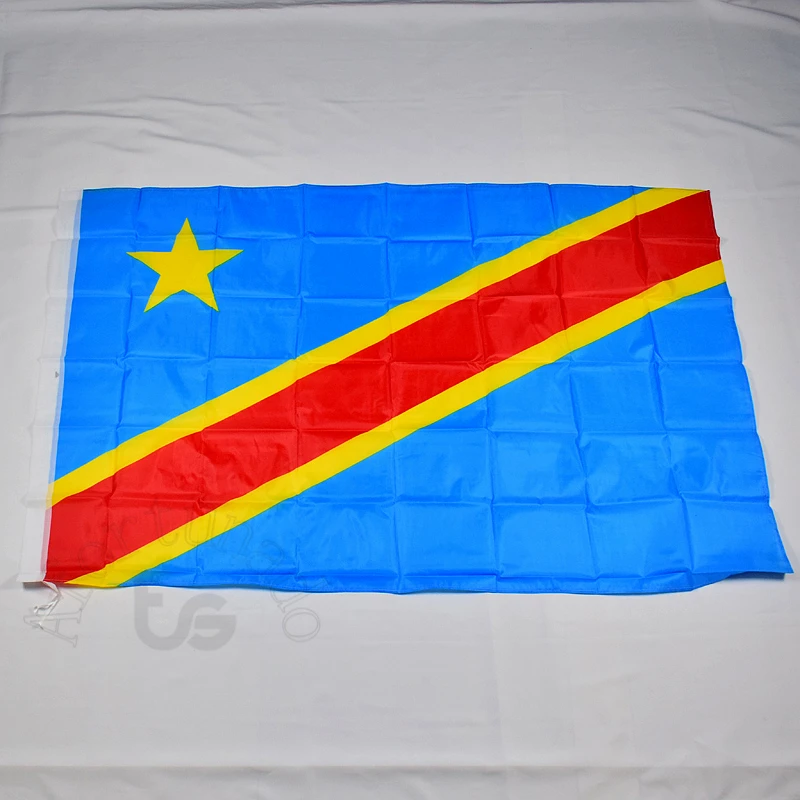 

Dr Congo Democratic Republic of the Congo flag Banner Free shipping 3x5 Foot 90*150cm Hanging National flag Home Decoration flag