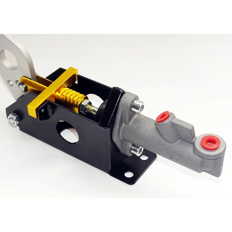 Universal Car Hydraulic Handbrake Vertical & Horizontal 25cm Rally Racing E-Brake Lever Device Master Cylinder Gold