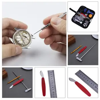 

147pcs Watchmaker Watch Link Pin Remover Case Opener Screwdrivers Repair Tool Kit Set Tweezers Hammers Spring Bars Tools