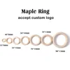 Let's Make Baby Teether 5pc Maple/Beech Wood Rring Food Grade Wooden Teether Baby Products DIY Crafts Teething Toys Baby Product ► Photo 3/6