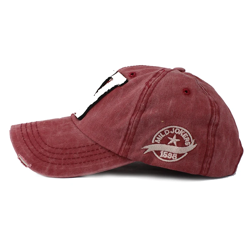 [FLB] Cotton Embroidery Letter W Baseball Cap Snapback Caps Bone casquette Hat Distressed Wearing Fitted Hat For Men Custom Hats