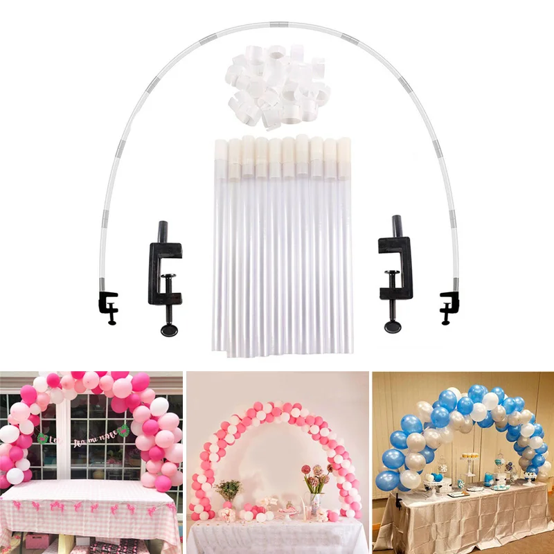  Large Balloon Arch Set Column Stand Clip Frame Kit Birthday Wedding Party Decor 2019ing