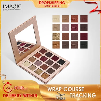 

IMAGIC Brand Eyeshadow Shimmer Pigmented Matte Eye Shadow 16 Colors Eyes Palette Makeup Shimmer Eyeshadow Cosmetics