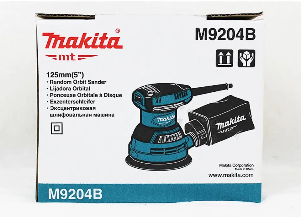 Японский Makita M9204B Дровосек шлифовальный диск шлифовальный станок дерево Полировальный Инструмент для мебели 240 Вт 125 мм("