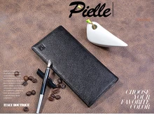 

PIELLE Brand 2018 New Arrival Men Wallet Genuine Leather Long Clutch Bag Business Cowhide Purse Slim Fashion Male