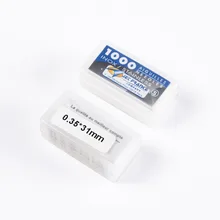 10 Коробки смешанные партии 1000 шт./кор. упакованы Aiguilles Jet Франция Высокая Класс Профессиональный свободные иглы татуировки 0,35X31 мм