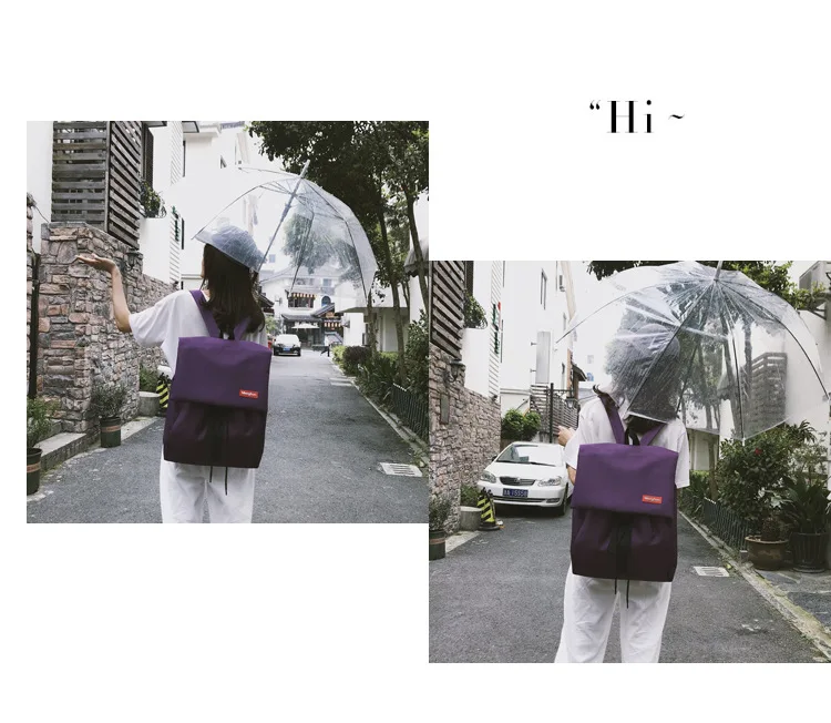 Модный рюкзак в стиле Харадзюку Ulzzang, студенческий рюкзак, унисекс, для колледжа, ветровка, универсальный, простой, на шнурке, рюкзак-ведро