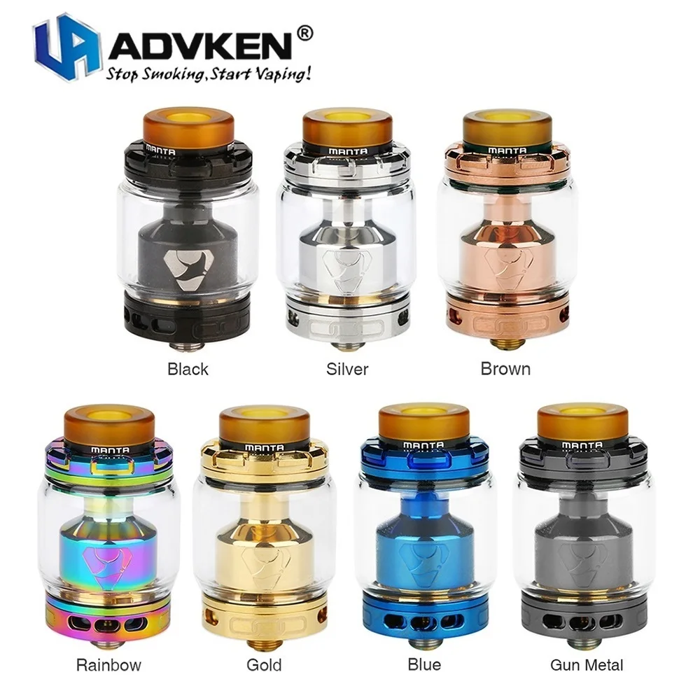 Original Advken MANTA RTA Tank 5ml Atomizer with 24mm RTA ...