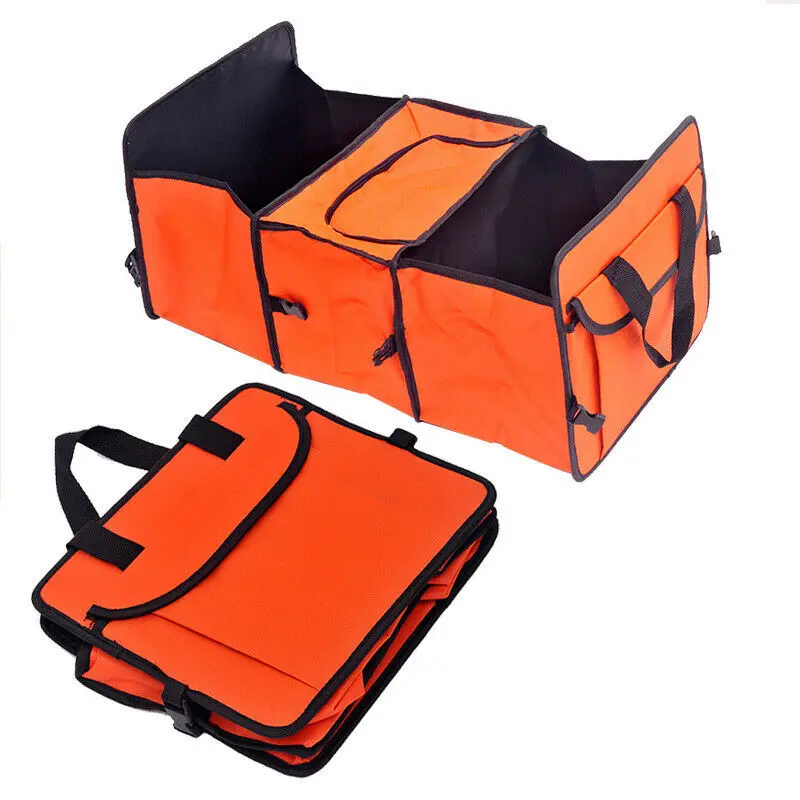 

60*28*31cm Travel Organizer Foldable Car Storage Bag Collapsible Cargo Box For Foods Portable Hot