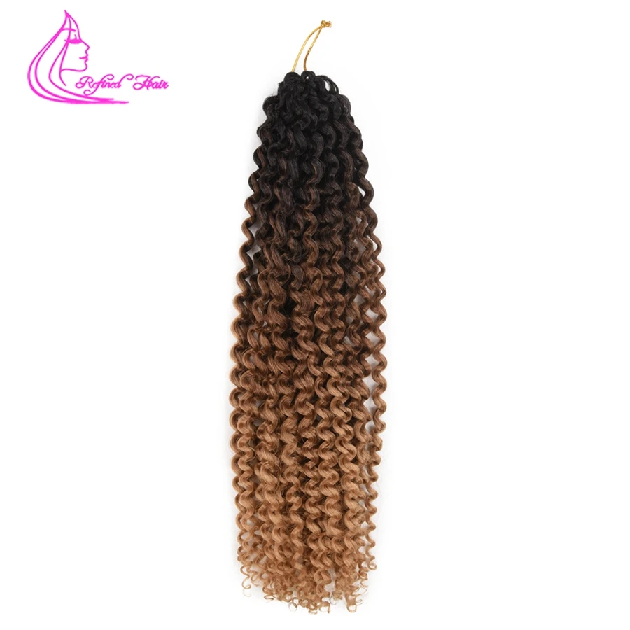 

AliRobam Passion Twist Hair Curly Freetress Crochet Braid Extensions Water Wave Synthetic Crotchet Spring 18 inch Long