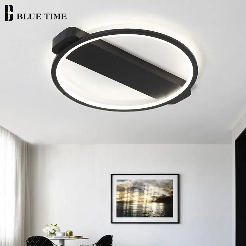 

Round Aluminum Modern Minimalism LED Chandelier Creative Bedroom Living Room Led Ceiling Chandelier lighting Fixtures AC85-260V