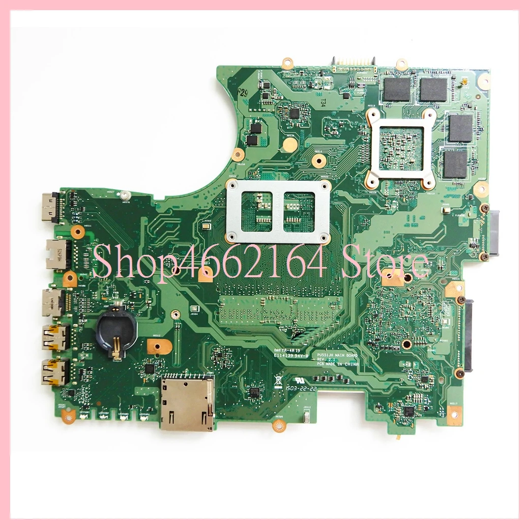 PU551JH اللوحة REV2.1 ل ASUS PU551JH K1100M/2 GB اللوحة المحمول PU551 PU551J PU551JH مفكرة اللوحة