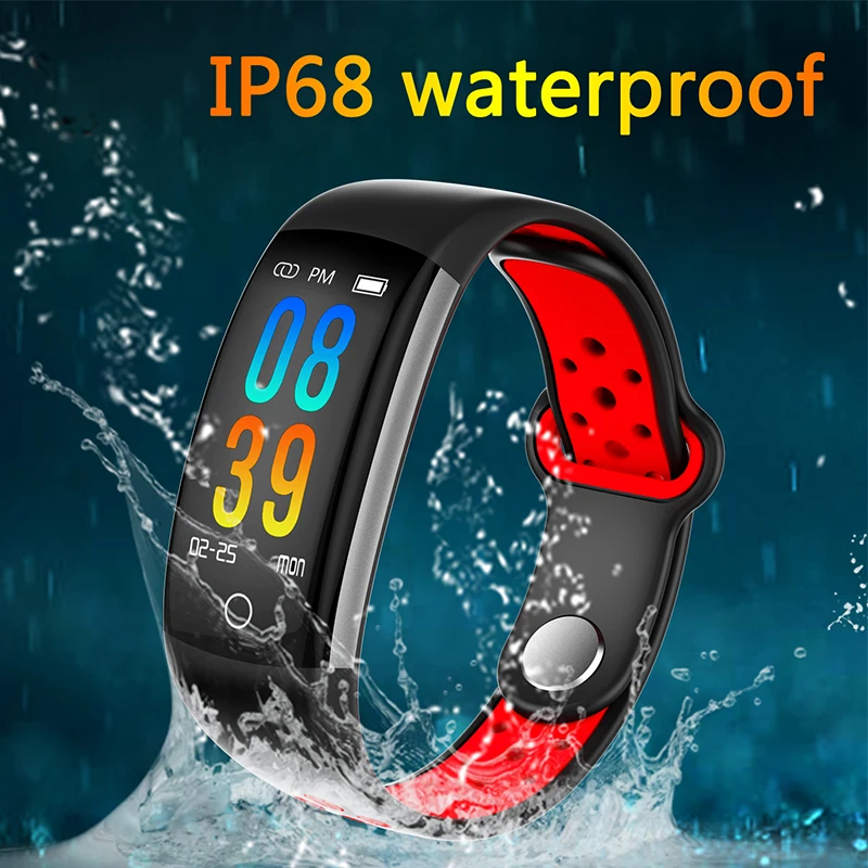 SCELTECH Q6 Heart Rate Monitor Fitness Bracelet Smart Wristband Blood Pressure/Oxygen Smart Bracelet Band IP68 Waterproof Watch