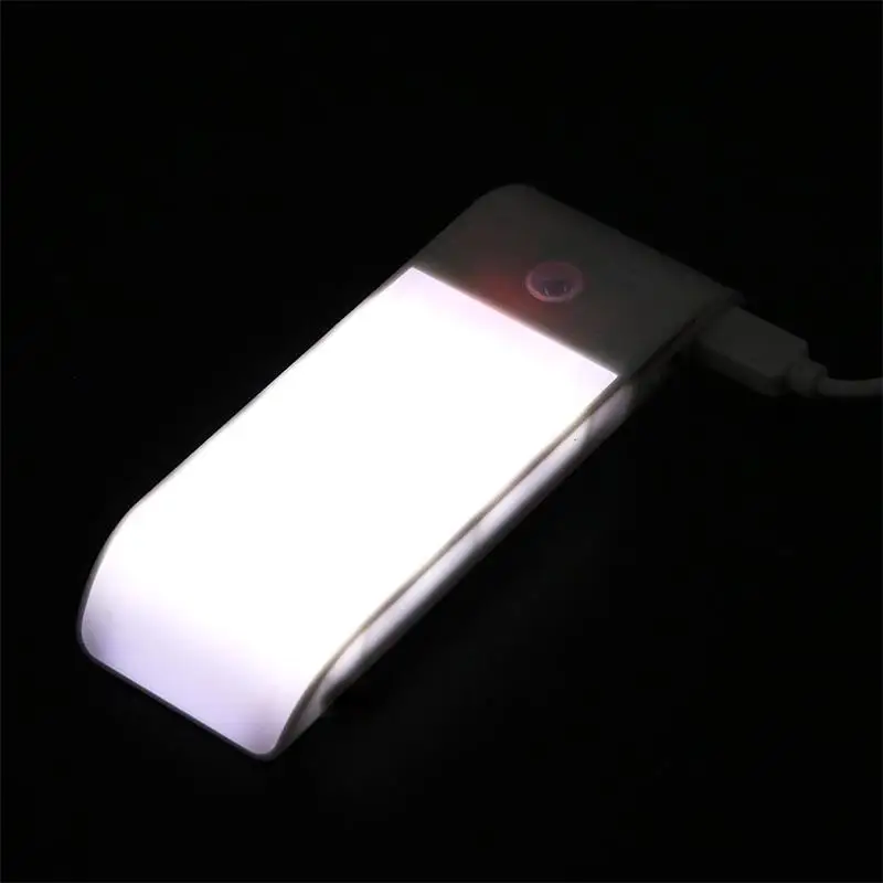 Lumiparty Mini 12 LED интеллектуальный инфракрасный индукции Сенсор лампа USB Перезаряжаемые Ночная шкаф огни прочный