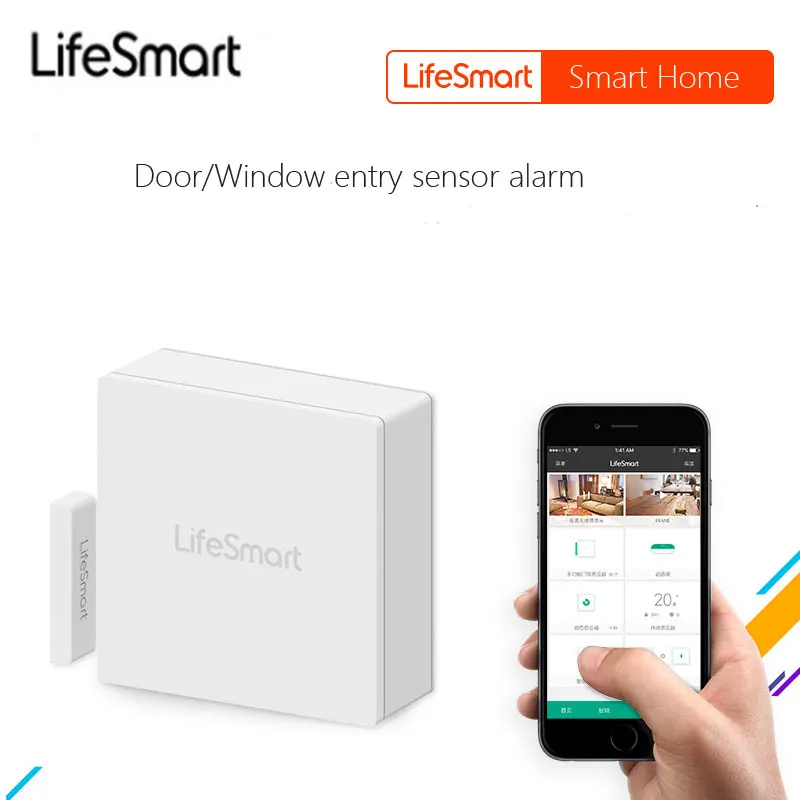 

LifeSmart Door Sensor Smart Home RF 433mhz Wifi Wireless Door/Window Sensor Security Alarm Remote Control via Ios Androiid