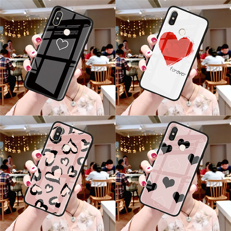 

Lover Cover For Xiaomi Redmi Mi 9 8 SE Lite Explorer A2 6X 5S 6 Mix 2 2S Max 3 S2 Y2 Note 5 6 7 Pro Plus Tempered Glass TPU Case