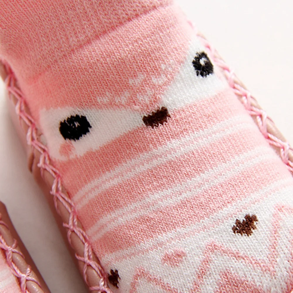 Soft Winter Warm Children Socks Newborn Baby Boy Girl Infant Baby Cotton Slippers Anti Slip Cartoon Socks Floor Kids Socks 0-12M