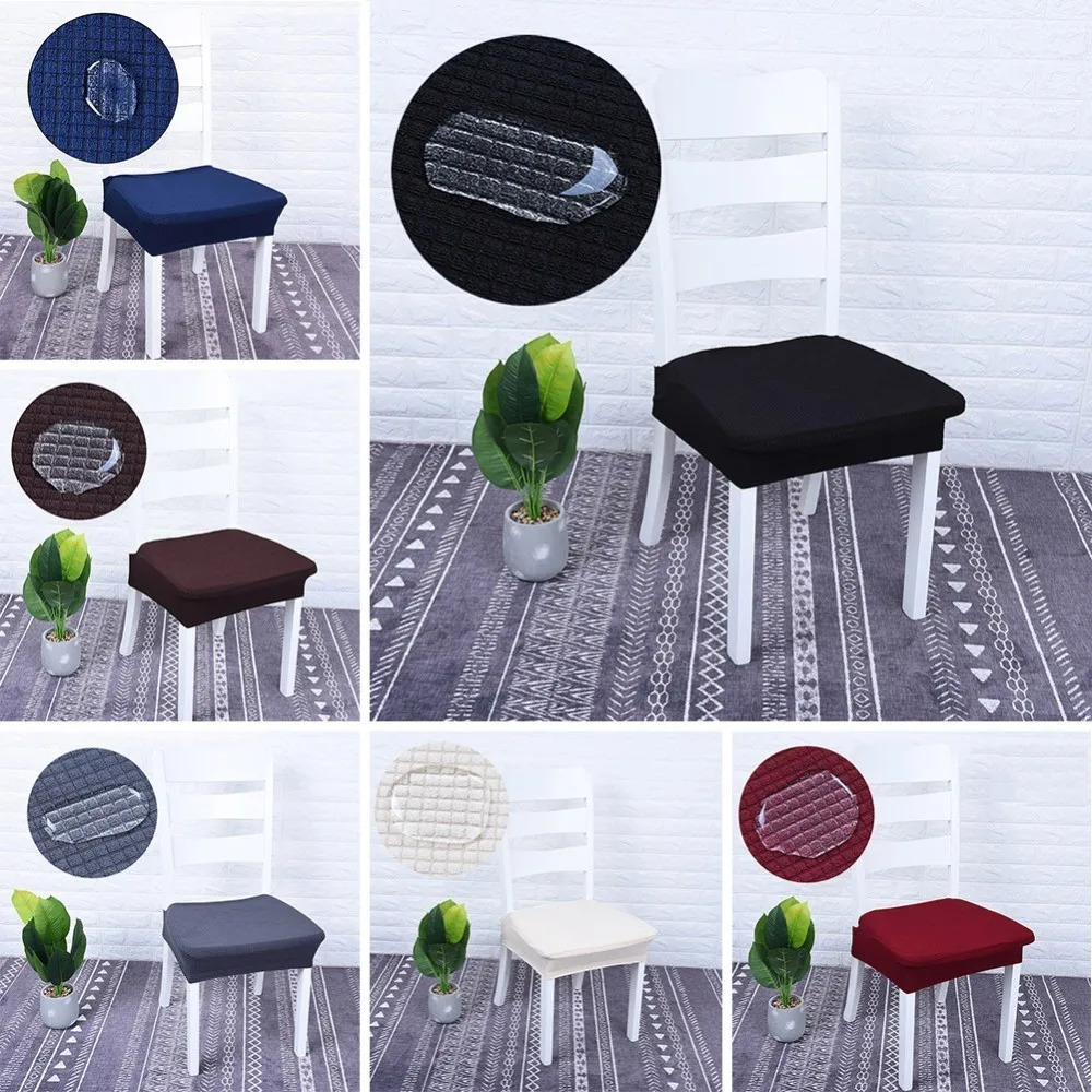 

Plaid Chair Covers Household Items Waterproof Fabric Simple Elastic Modern Stretch Split Stool Seat Case For Home Wedding Decor