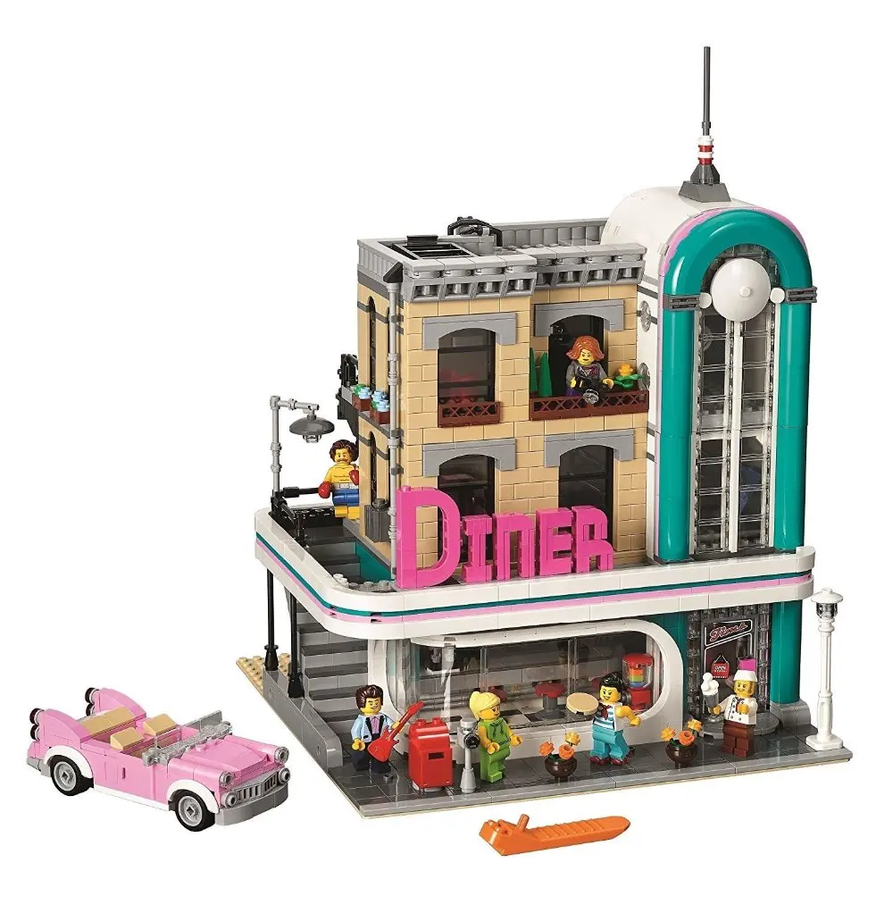 

Lepin 15037 Genuine 2778Pcs Streetview Series The Downtown Diner Set 10260 LEPIN Building Blocks Bricks Funny Toys Gifts