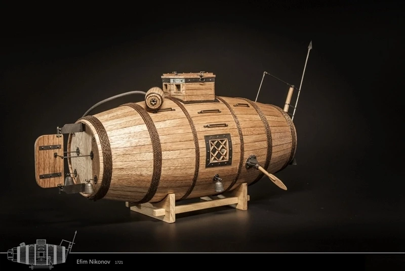 ZHL Никонов подводная лодка 35 мм деревянная модель наборы