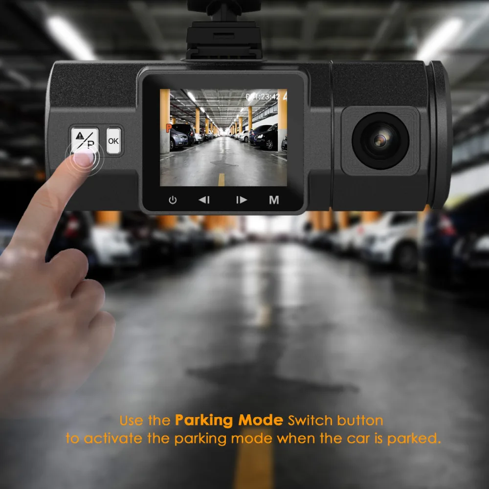 Vantrue N2 Dash Cam Dual Lens Video Recorder DashCam with GPS Mount G-Sensor Parking Mode Night Vision Car DVR Camera (6)