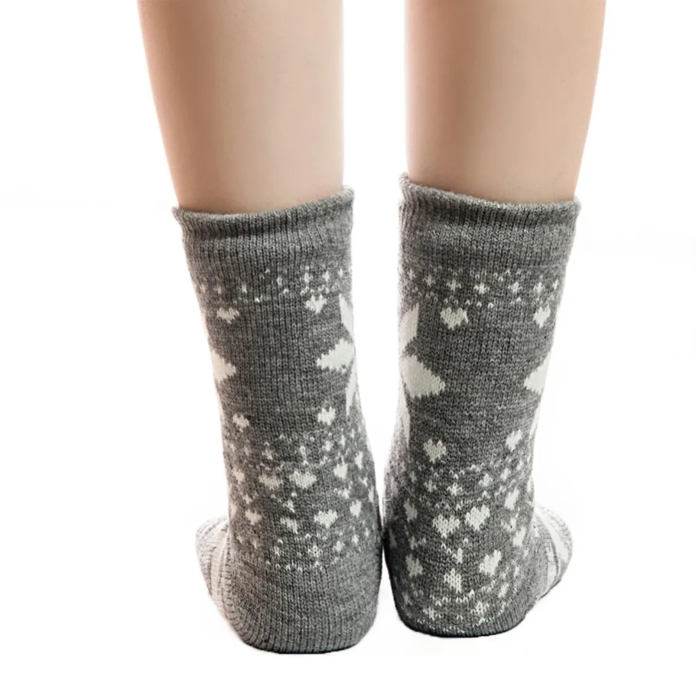 Новое поступление, 3 пары, домашние носки-тапочки с оленем домашние тапочки женские зимние теплые пушистые Нескользящие домашние носки-Тапочки