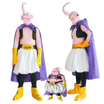 

Japanese Anime Dragon Ball Z Majin Buu Cosplay Costume Unisex Halloween Clothes Performance Wear Outfit
