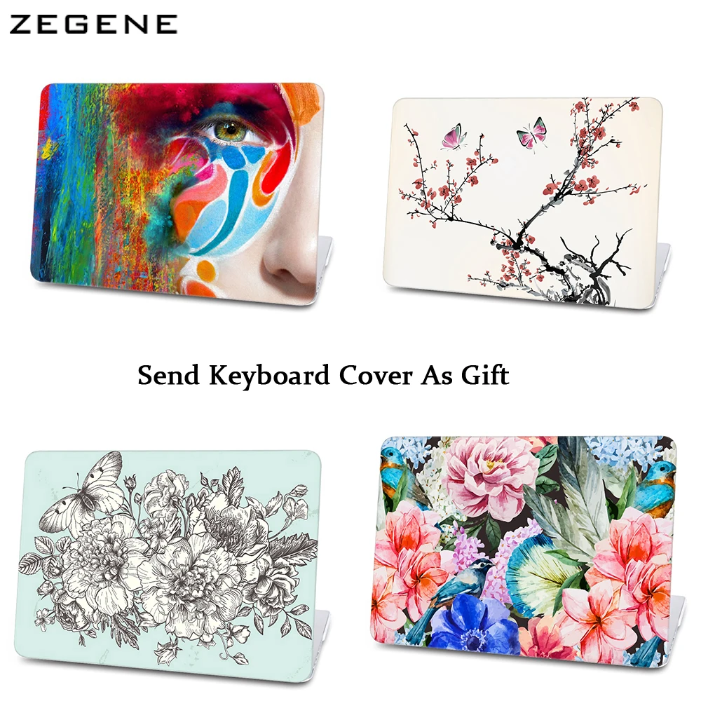 

Laptop Case For Apple Macbook Air Pro 11 12 13 15 Retina Cases Colorful Design For Macbook pro 13 Touch Bar 2016 A1706 Cover