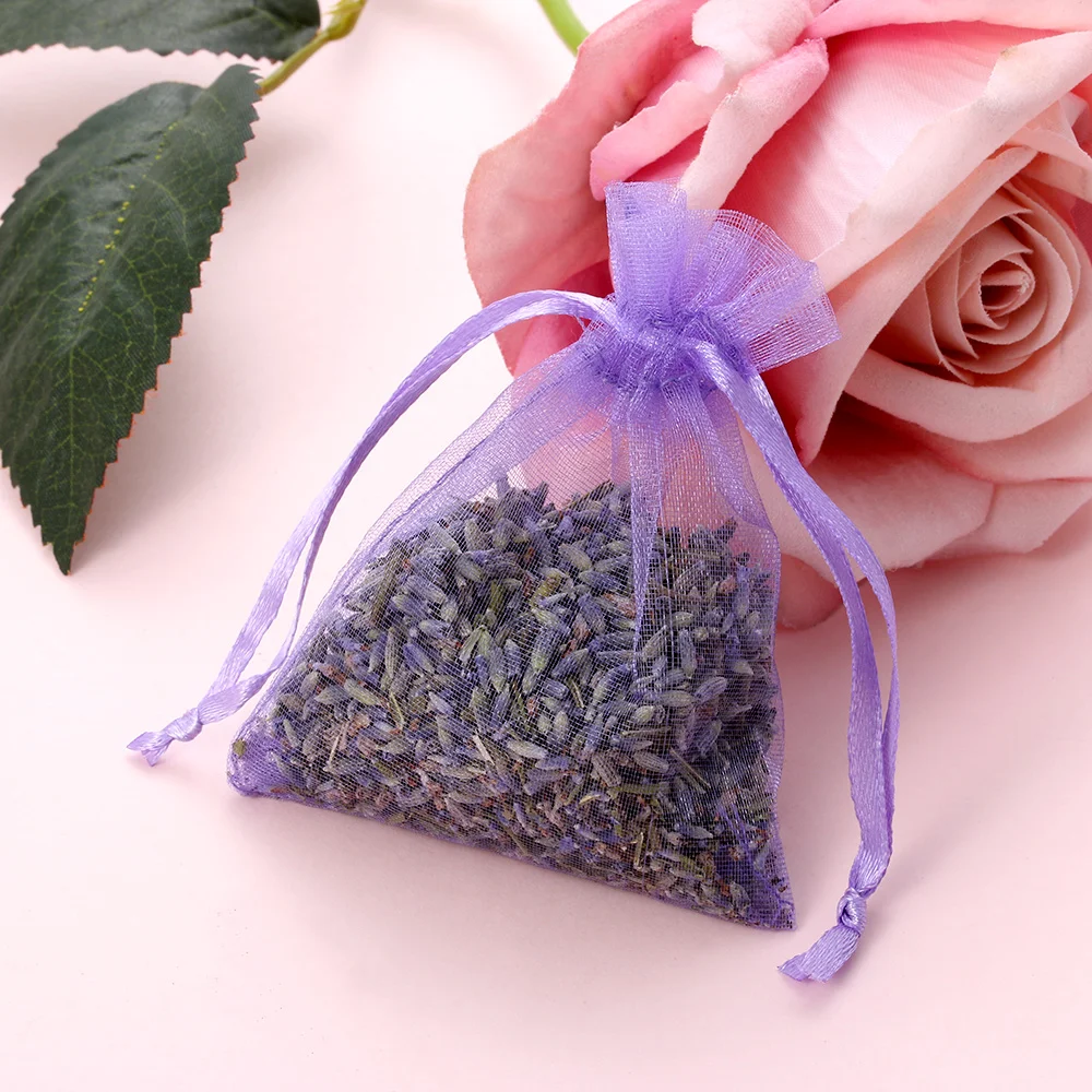 

1PC Natural Lavender Bud Dried Flower Sachet Bag Aromatherapy Aromatic Household Wardrobe Car Lavender Air Fresheners