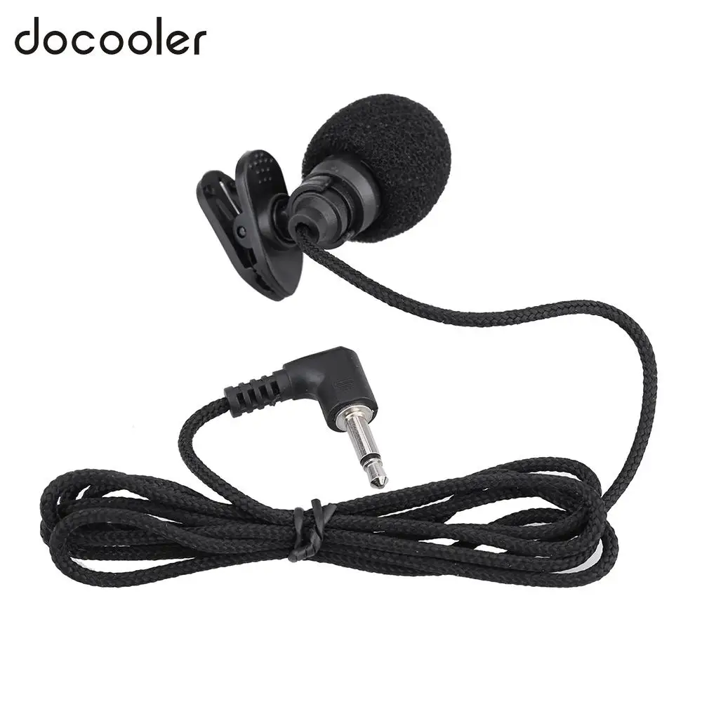Mini Portable Clip on Lapel Lavalier Hands free 3.5mm Jack Condenser
