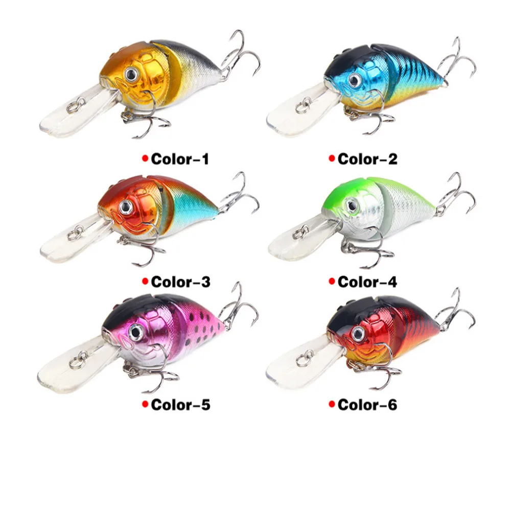 FISHINAPOT 배스 파이크 낚시 루어용 크랭크베이트, 수영 크랭크 하드 미끼, 낚시 워블러 태클, 페스카 3D 눈, 14.2g, 8.5cm, 1PC